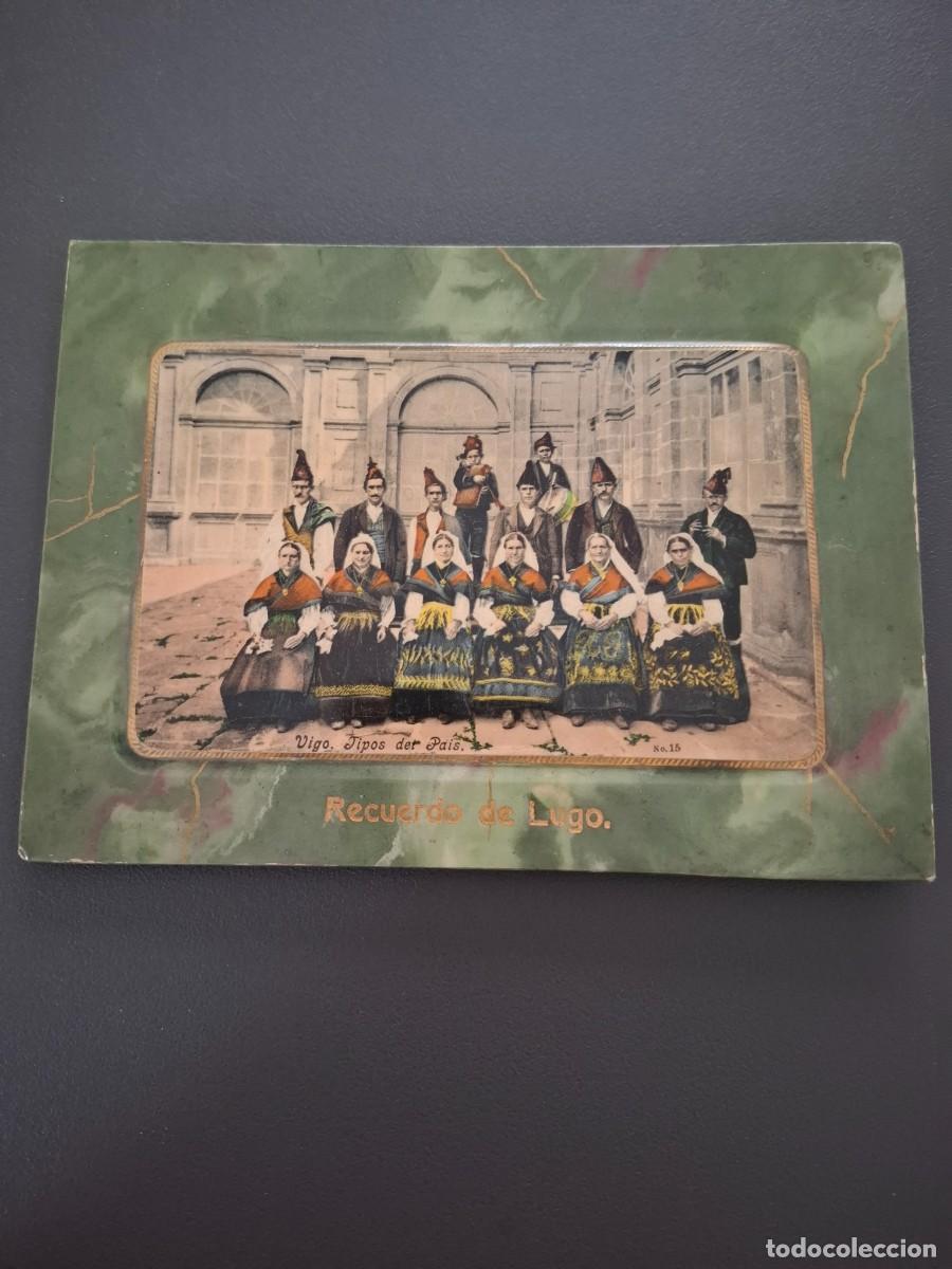 Postales: Recuerdo de Lugo - postal - tipos del pais - Vigo - Foto 1