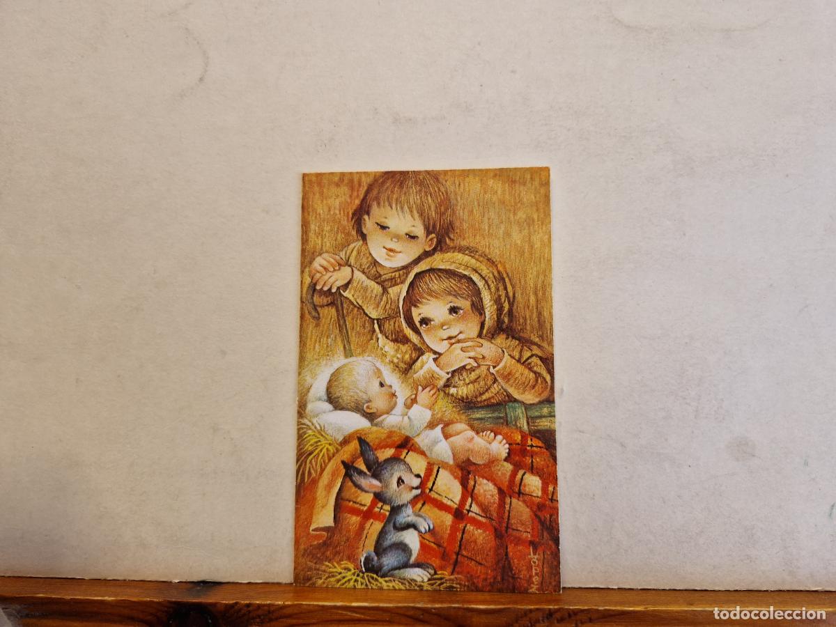 Postkarten: BONITA POSTAL CIRCULADA. DIPTICO. NACIMIENTO DEL NI&Ntilde;O JESUS