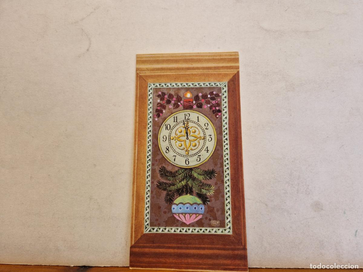 Postkarten: BONITA POSTAL CIRCULADA. DIPTICO. RELOJ NAVIDE&Ntilde;O