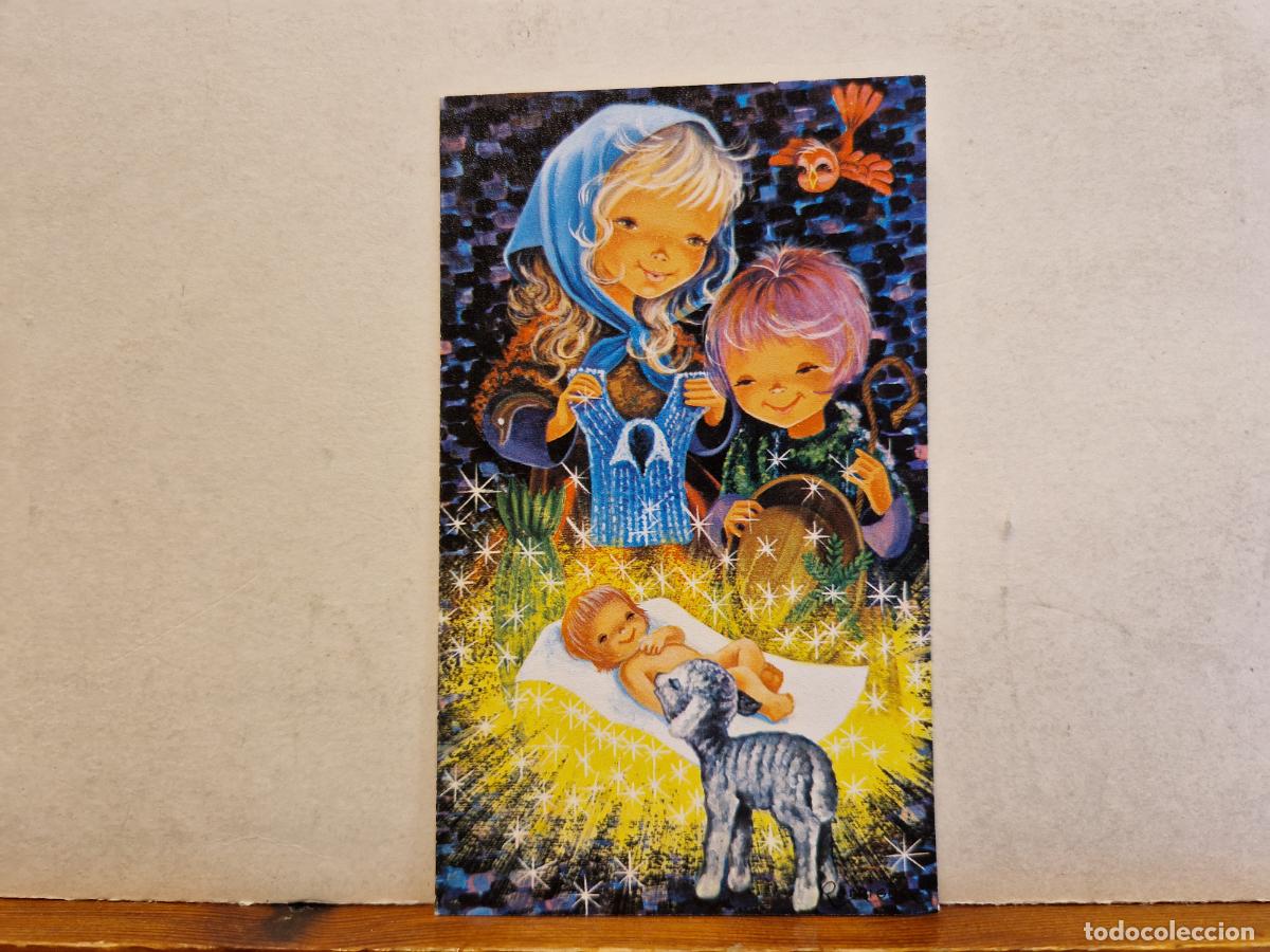 Cartes Postales: BONITA POSTAL CIRCULADA. DIPTICO. NACIMIENTO DEL NI&Ntilde;O JESUS