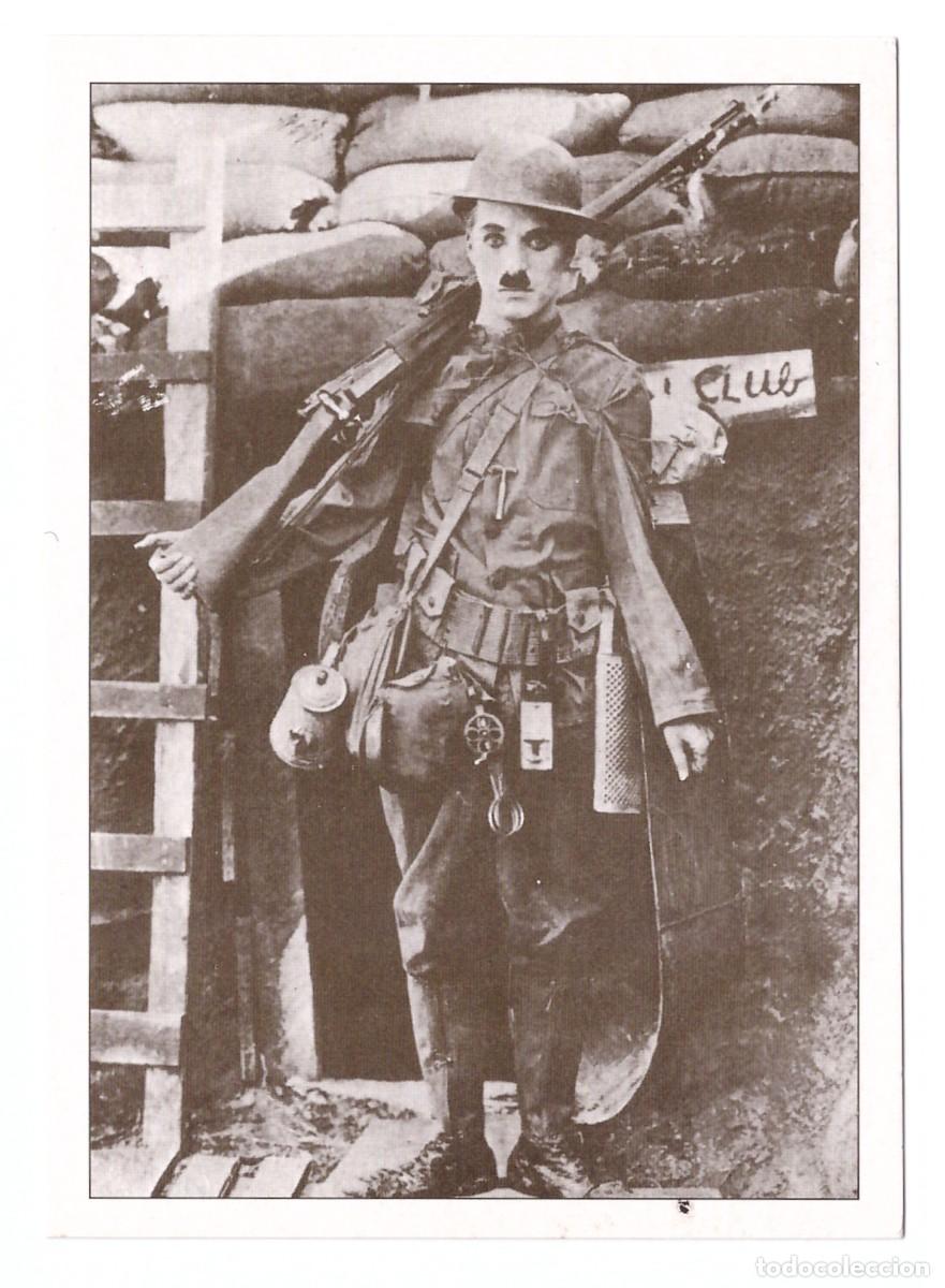 Postales: CHARLES CHAPLIN EN LA TRINCHERA - Foto 1