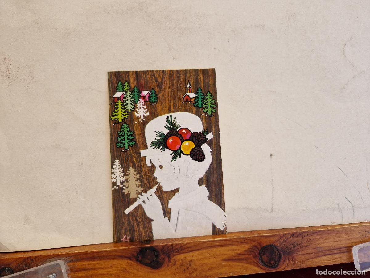 Postcards: BONITA POSTAL CIRCULADA. DIPTICO. CREACION NAVIDE&Ntilde;A
