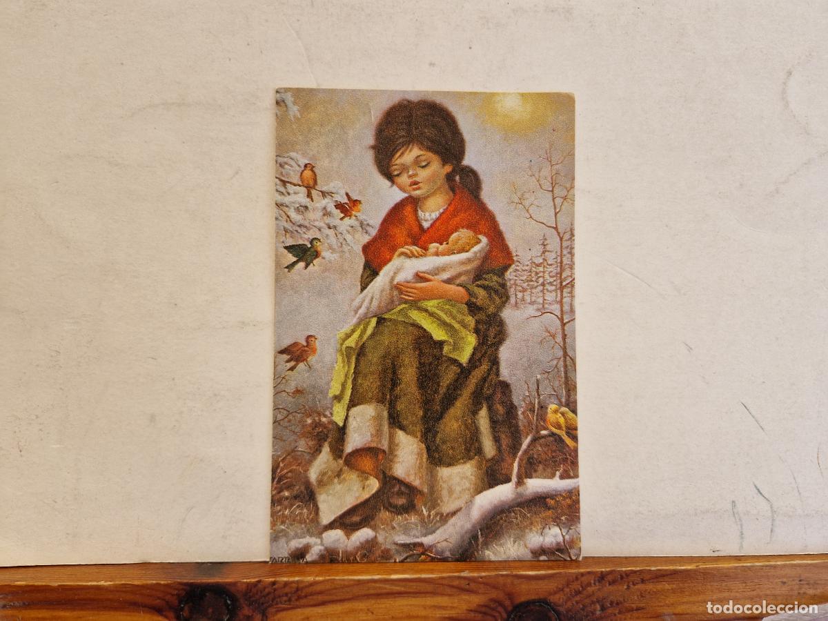 Postcards: BONITA POSTAL CIRCULADA. DIPTICO. NACIMIENTO DEL NI&Ntilde;O JESUS