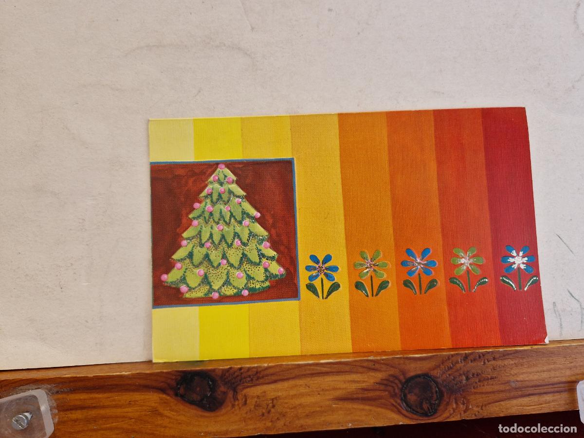 Postcards: BONITA POSTAL CIRCULADA. DIPTICO. ARBOL NAVIDE&Ntilde;O