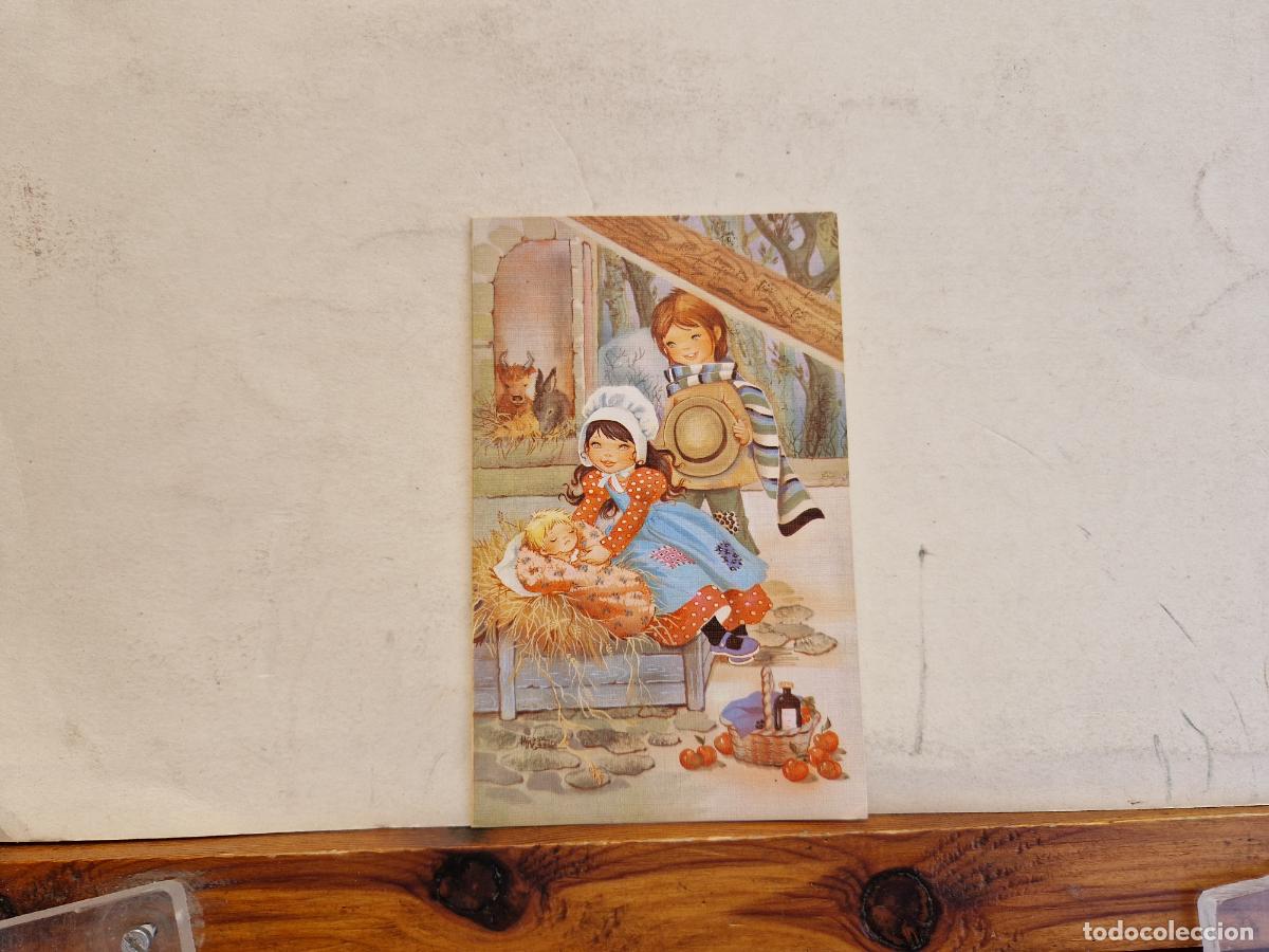 Postcards: BONITA POSTAL CIRCULADA. DIPTICO. NACIMIENTO DEL NI&Ntilde;O JESUS