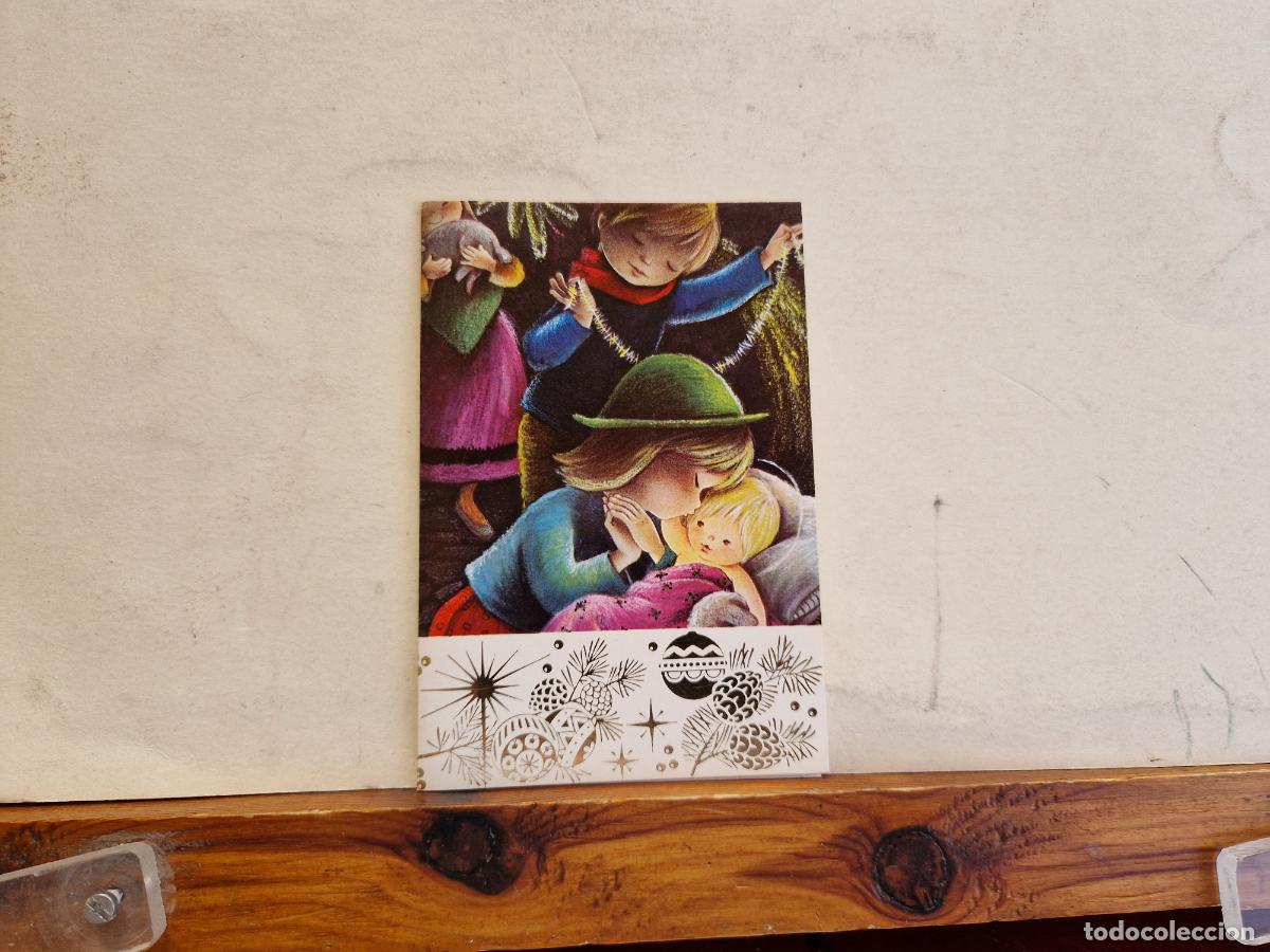 Postcards: BONITA POSTAL CIRCULADA. DIPTICO. NACIMIENTO DEL NI&Ntilde;O JESUS