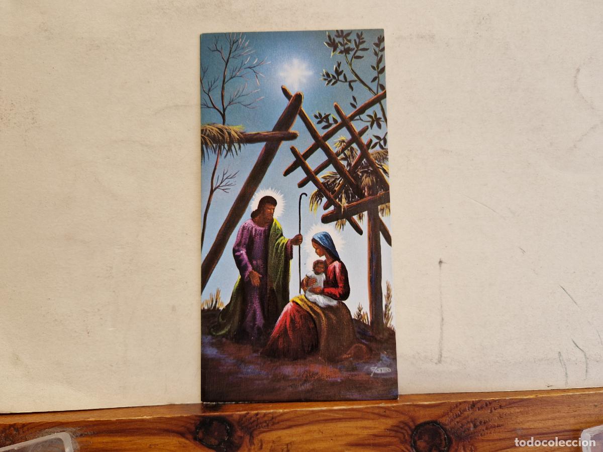 Postcards: BONITA POSTAL CIRCULADA. DIPTICO. NACIMIENTO DEL NI&Ntilde;O JESUS