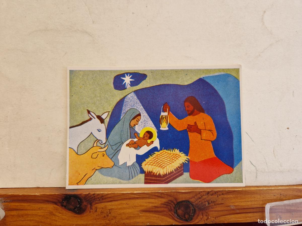 Cartes Postales: BONITA POSTAL CIRCULADA. DIPTICO. NACIMIENTO DEL NI&Ntilde;O JESUS