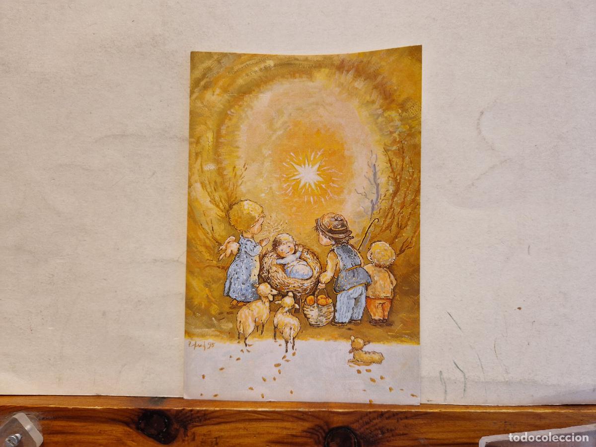 Cartes Postales: BONITA POSTAL CIRCULADA. DIPTICO. NACIMIENTO DEL NI&Ntilde;O JESUS
