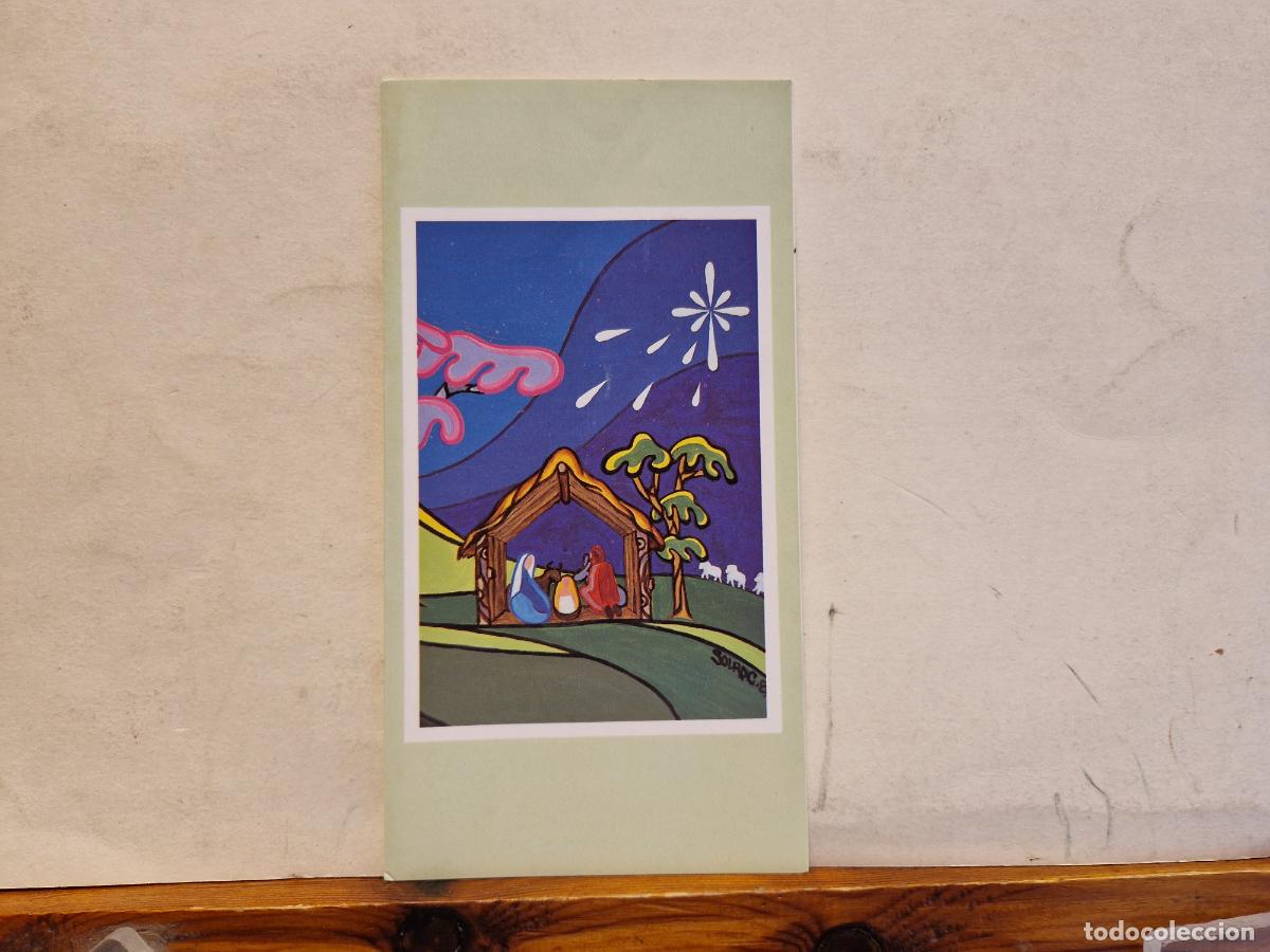 Cartes Postales: BONITA POSTAL CIRCULADA. DIPTICO. NACIMIENTO DEL NI&Ntilde;O JESUS