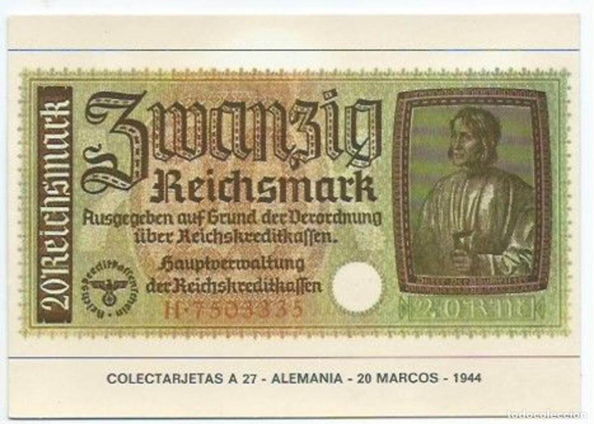 Postales: &rdquo; 20 MARCOS &rdquo;.- COLECTARJETAS - ALEMANIA 1944