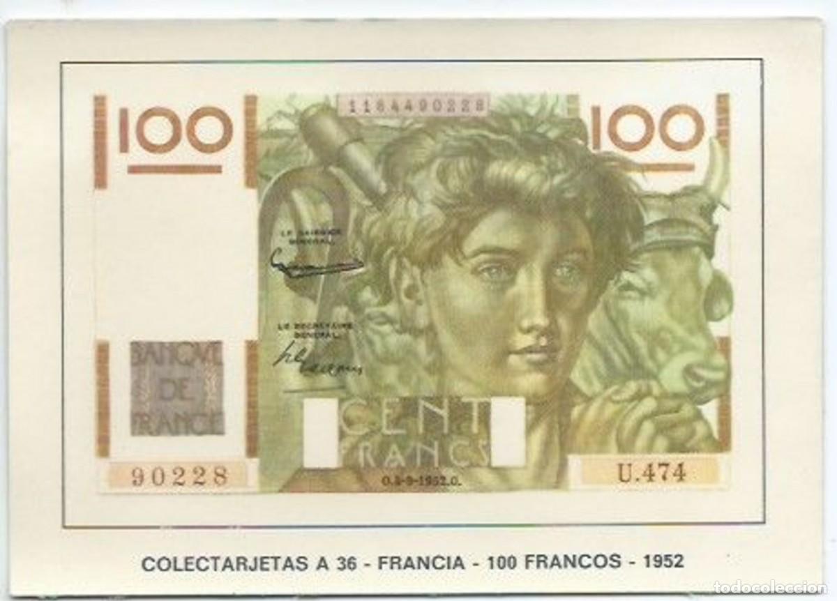 Cartoline: &rdquo; 100 FRANCOS &rdquo;.- COLECTARJETAS - FRANCIA - 1952