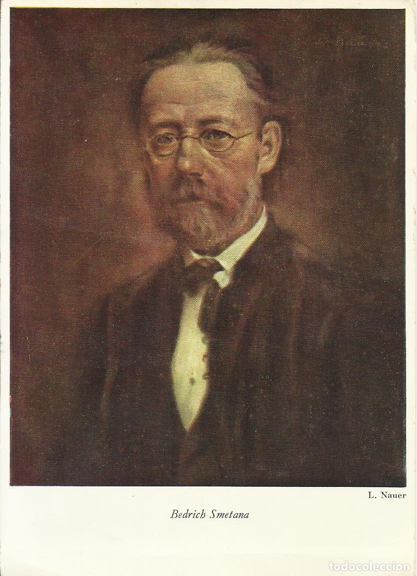 Cartoline: Bedrich Smetana. Compositor m&uacute;sica. L. Nauer. Postal. 10x15 cm. Suiza. Walter Classen. Sin circular.