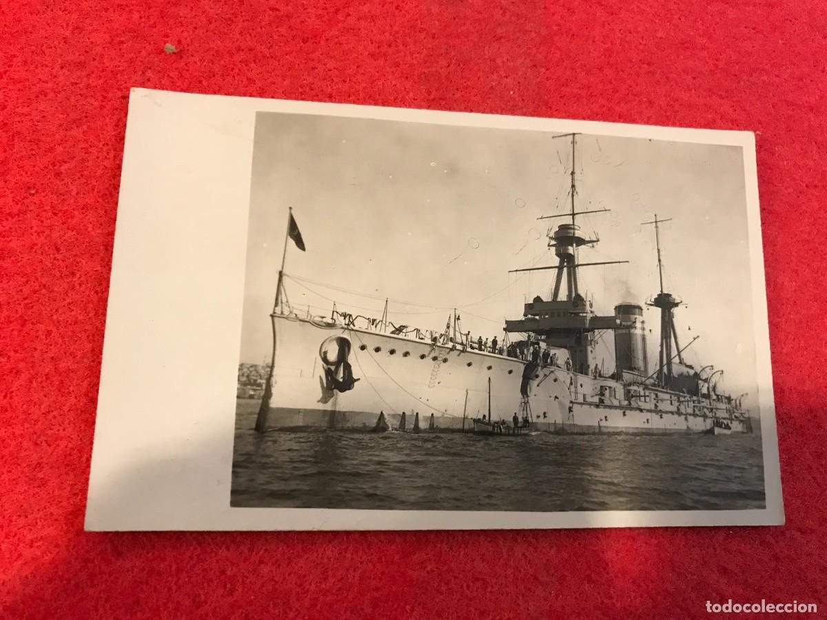 Cartes Postales: POSTAL FOTOGR&Aacute;FICA. BARCO DE GUERRA. ARMANDO G&Oacute;MEZ LOZOYA. FOT&Oacute;GRAFO DEL NUEVO MUNDO