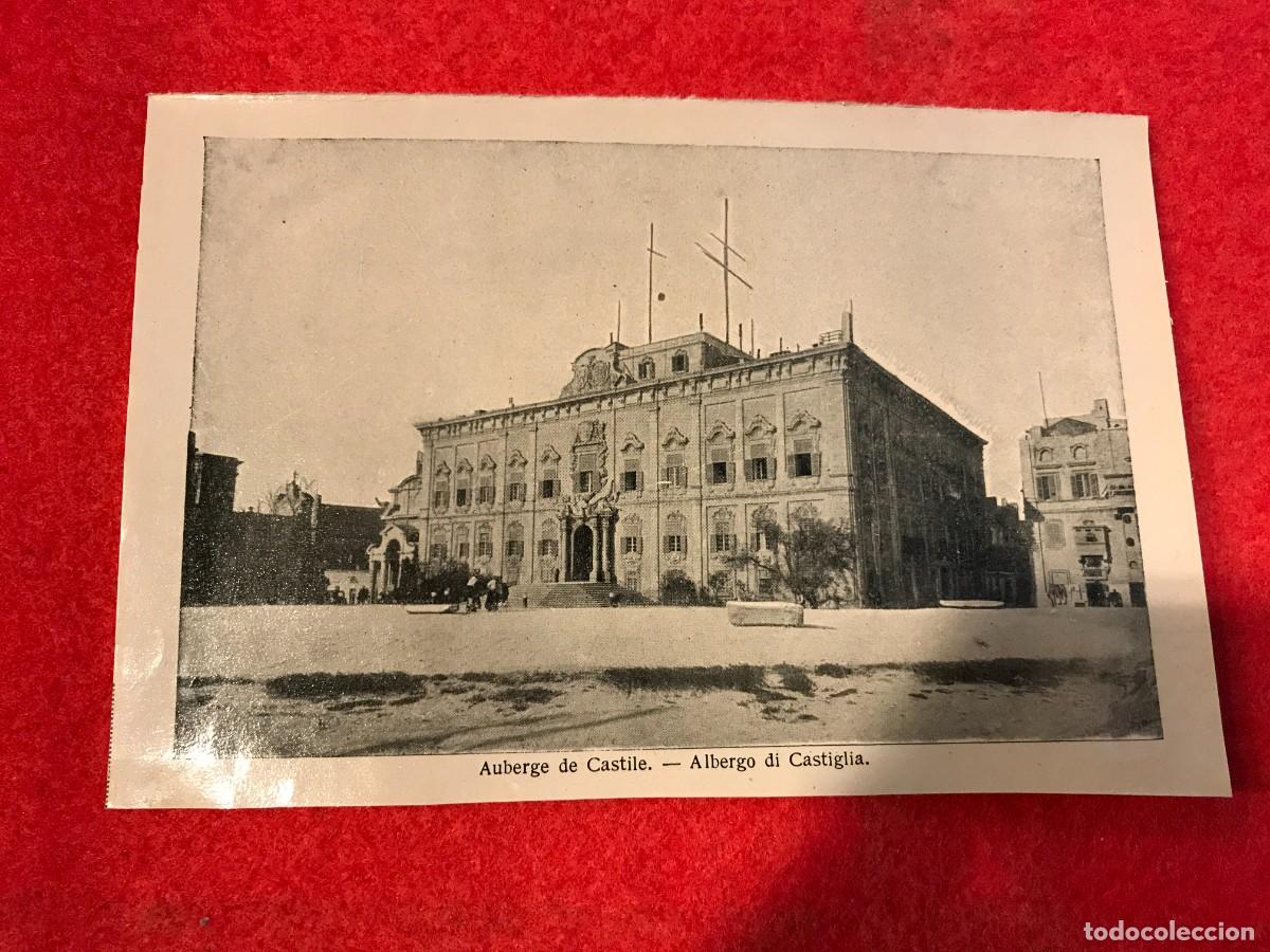 Postais: IMAGEN EN PAPEL. SOUVENIR OF MALTA. 16 X 11CM. AUBERGE DE CASTILE