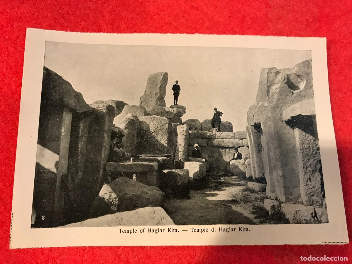 Postais: IMAGEN EN PAPEL. SOUVENIR OF MALTA. 16 X 11CM. TEMPLE OF HAGIAR KIM