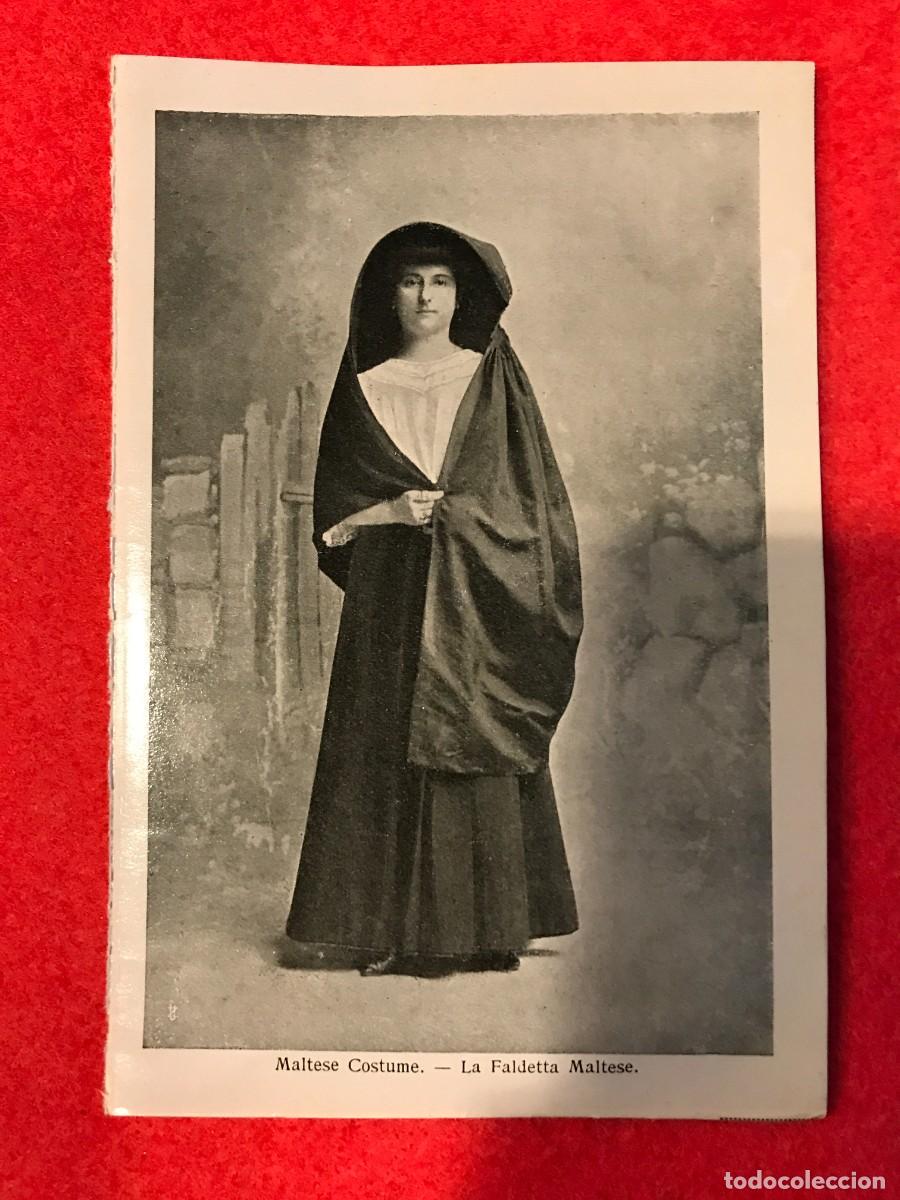 Postales: IMAGEN EN PAPEL. SOUVENIR OF MALTA. 16 X 11CM. MALTESE COSTUME