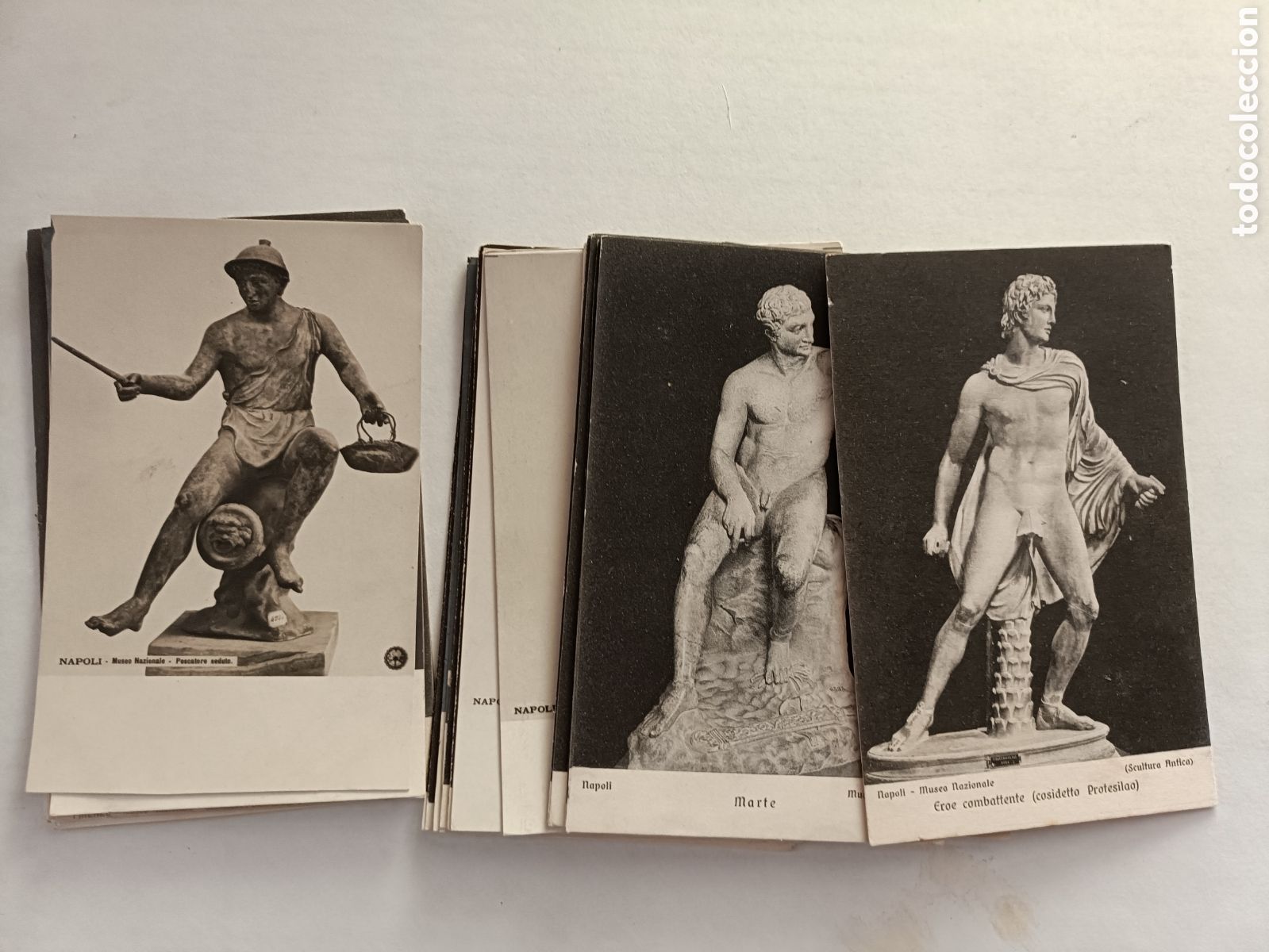 Lote de postales esculturas cl&aacute;sicas