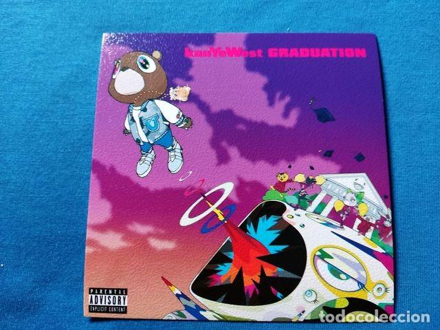 Postcards: POSTAL COVER MUSICA KANYE WEST 2007 GRADUATION 12,5x12,5 CARTON GRANULADO TRASERA BLANCA