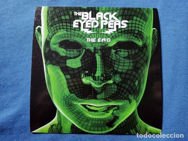 Postcards: POSTAL COVER MUSICA BLACK EYES PEAS 2009 THE END 12,5x12,5 CARTON GRANULADO TRASERA BLANCA