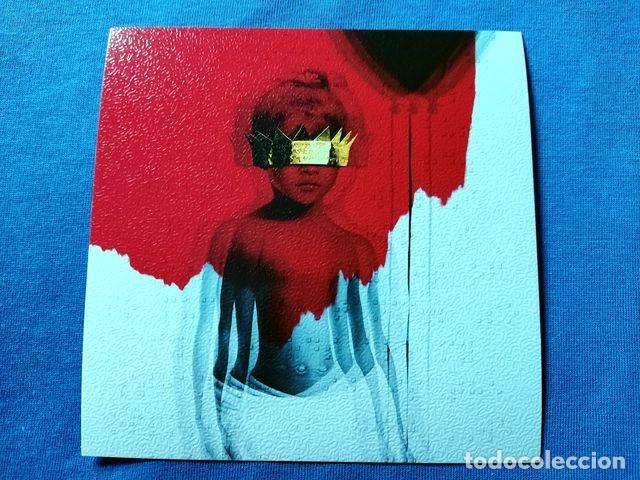 Postcards: POSTAL COVER MUSICA RIHANNA 2016 ANTI LP 12,5x12,5 CARTON GRANULADO TRASERA BLANCA