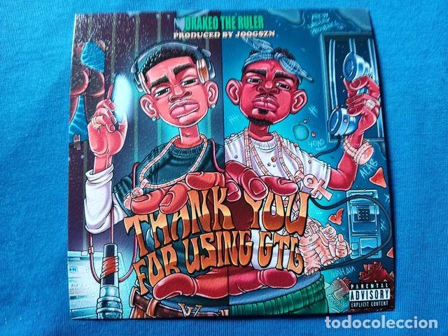 Postcards: POSTAL COVER MUSICA DRAKEO THE RULER 2020 THANK YOU USING 12,5x12,5 CARTON GRANULADO TRASERA BLANCA