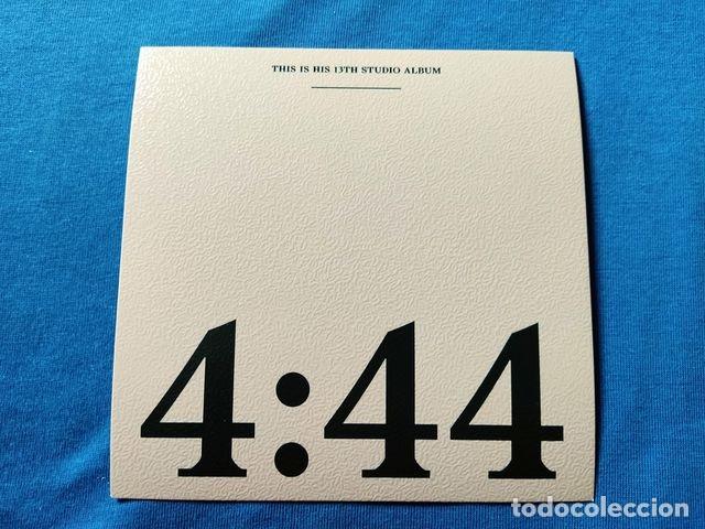 Postais: POSTAL COVER MUSICA JAY-Z 2017 4:44 12,5x12,5 CARTON GRANULADO TRASERA BLANCA