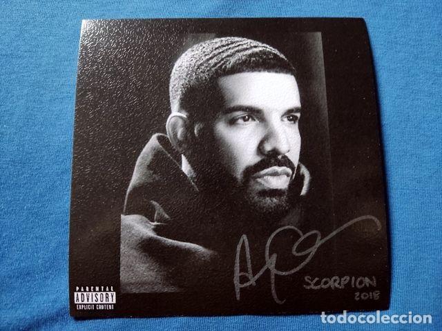 Postales: POSTAL COVER MUSICA DRAKE 2018 SCORPION 12,5x12,5 CARTON GRANULADO TRASERA BLANCA