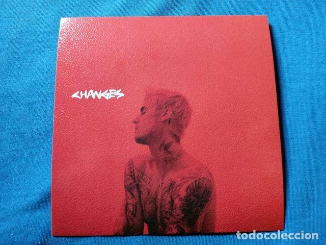 Postales: POSTAL COVER MUSICA JUSTIN BIEBER 2020 CHANGES 12,5x12,5 CARTON GRANULADO TRASERA BLANCA