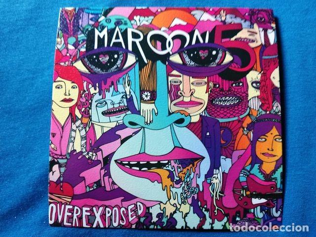 Postales: POSTAL COVER MUSICA MAROON 5 2012 OVEREXPOSED 12,5x12,5 CARTON GRANULADO TRASERA BLANCA