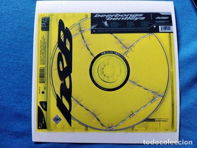 Postales: POSTAL COVER MUSICA POST MALONE 2018 BEERBONGS BENTLEYS 12,5x12,5 CARTON GRANULADO TRASERA BLANCA