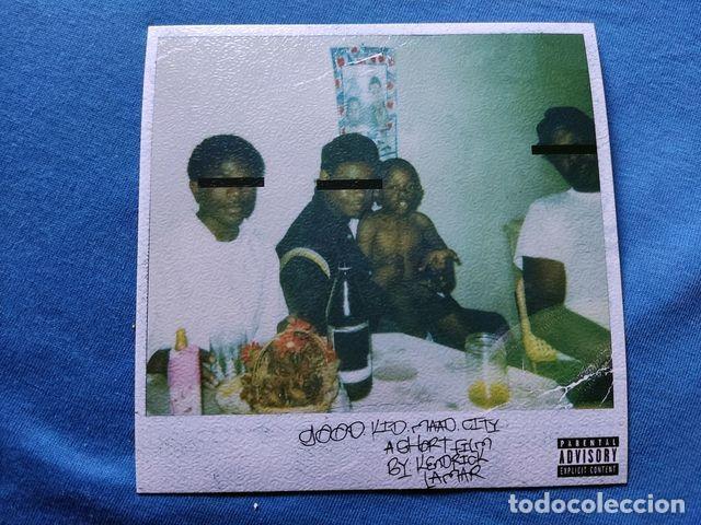 Postales: POSTAL COVER MUSICA KENDRICK LAMAR 2012 GOOD KID MAAD CITY 12,5x12,5 CARTON GRANULADO TRASERA BLANCA