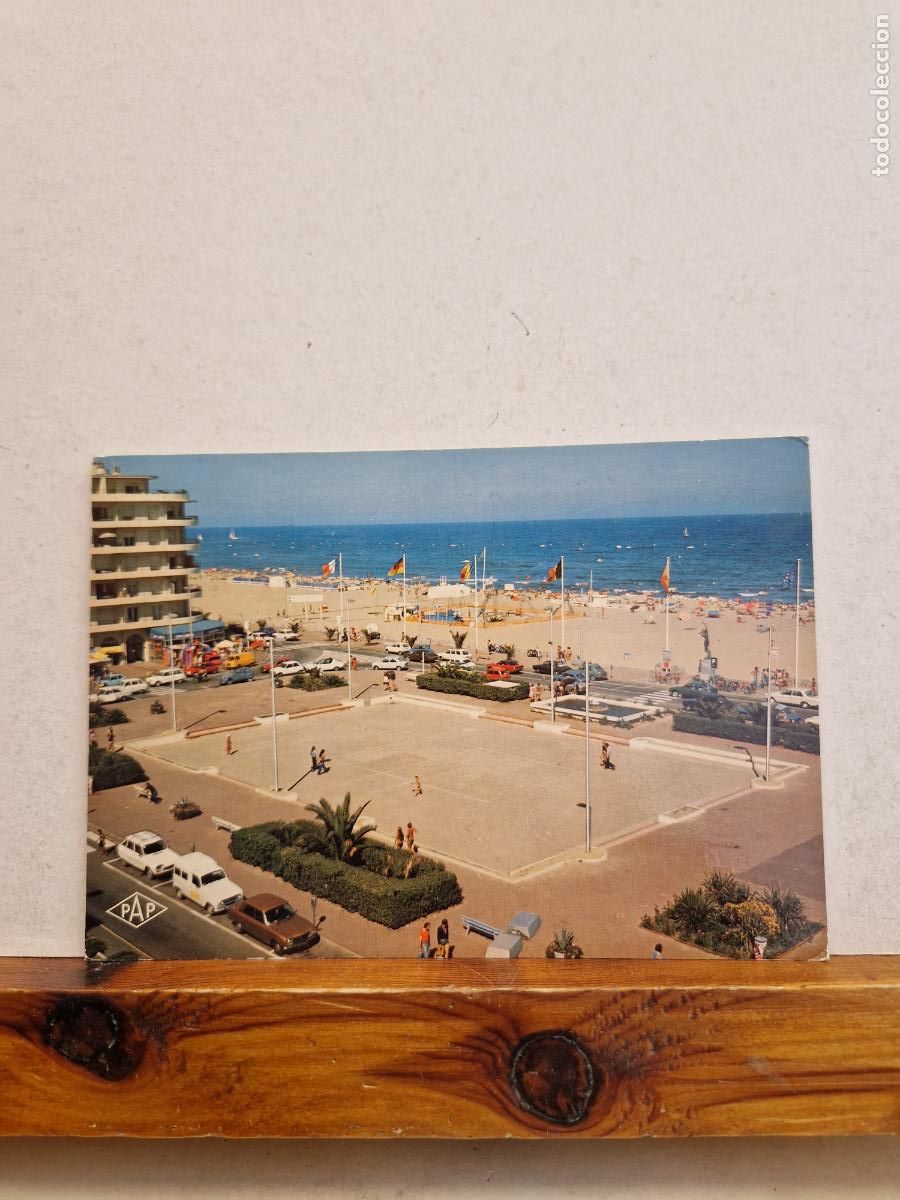 Postales: BONITA POSTAL CIRCULADA. CANET PLAGE. LA PLACE DE LA M&Egrave;DITERRAN&Egrave;E. - Foto 1
