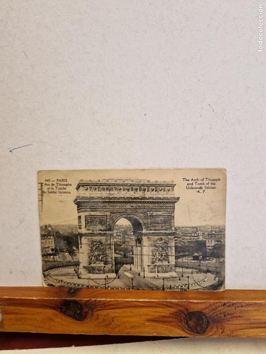Cartes Postales: BONITA POSTAL CIRCULADA. PARIS. THE ARCH OF TRIUMPH.