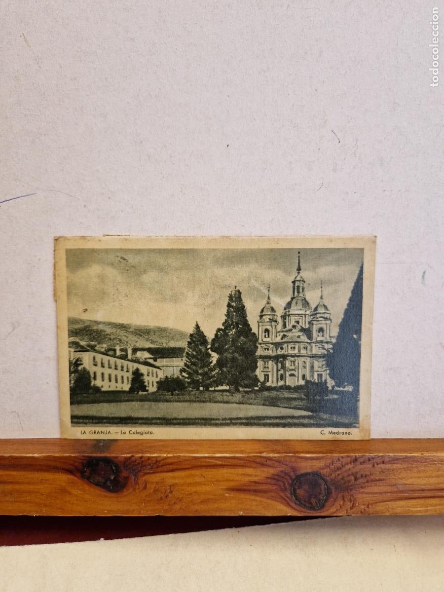 Cartes Postales: BONITA POSTAL CIRCULADA. LA GRANJA. LA COLEGIATA.