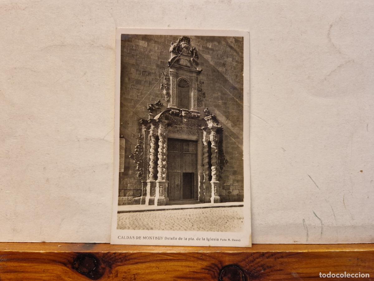 Postcards: BONITA POSTAL CIRCULADA. CALDAS DE MONTBUY. IGLESIA.