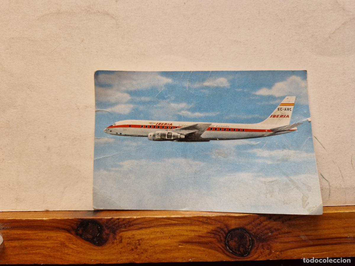 Postcards: BONITA POSTAL CIRCULADA. LINEA AEREA ESPA&Ntilde;A. IBERIA