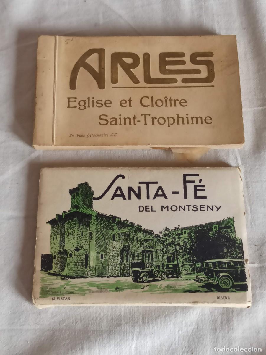 Postales: Lote libros postales antiguas
