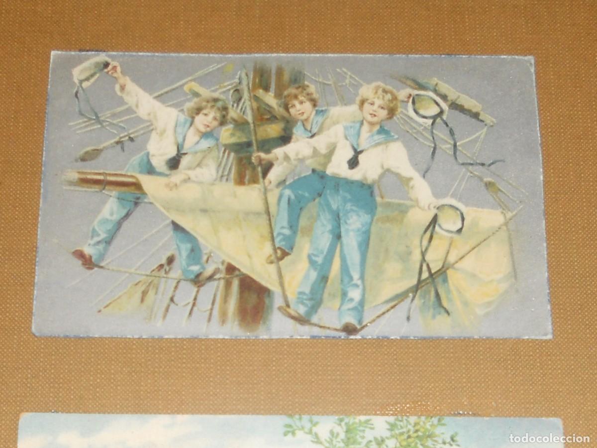 Postales: ANTIGUO CUADRO CON 4 POSTALES ANTIGUAS - Foto 10