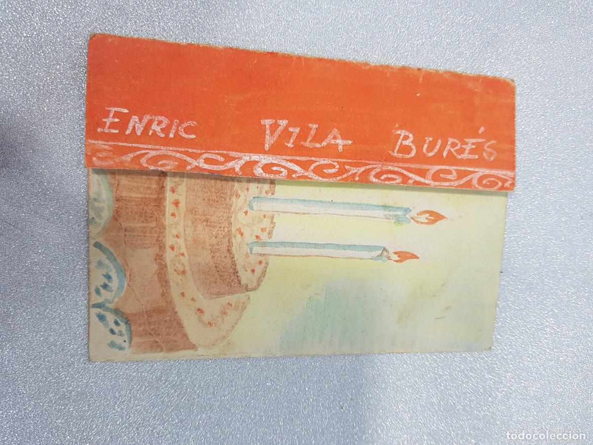 Postales: Desplegable Enric Vila Bures Pastel - Foto 1