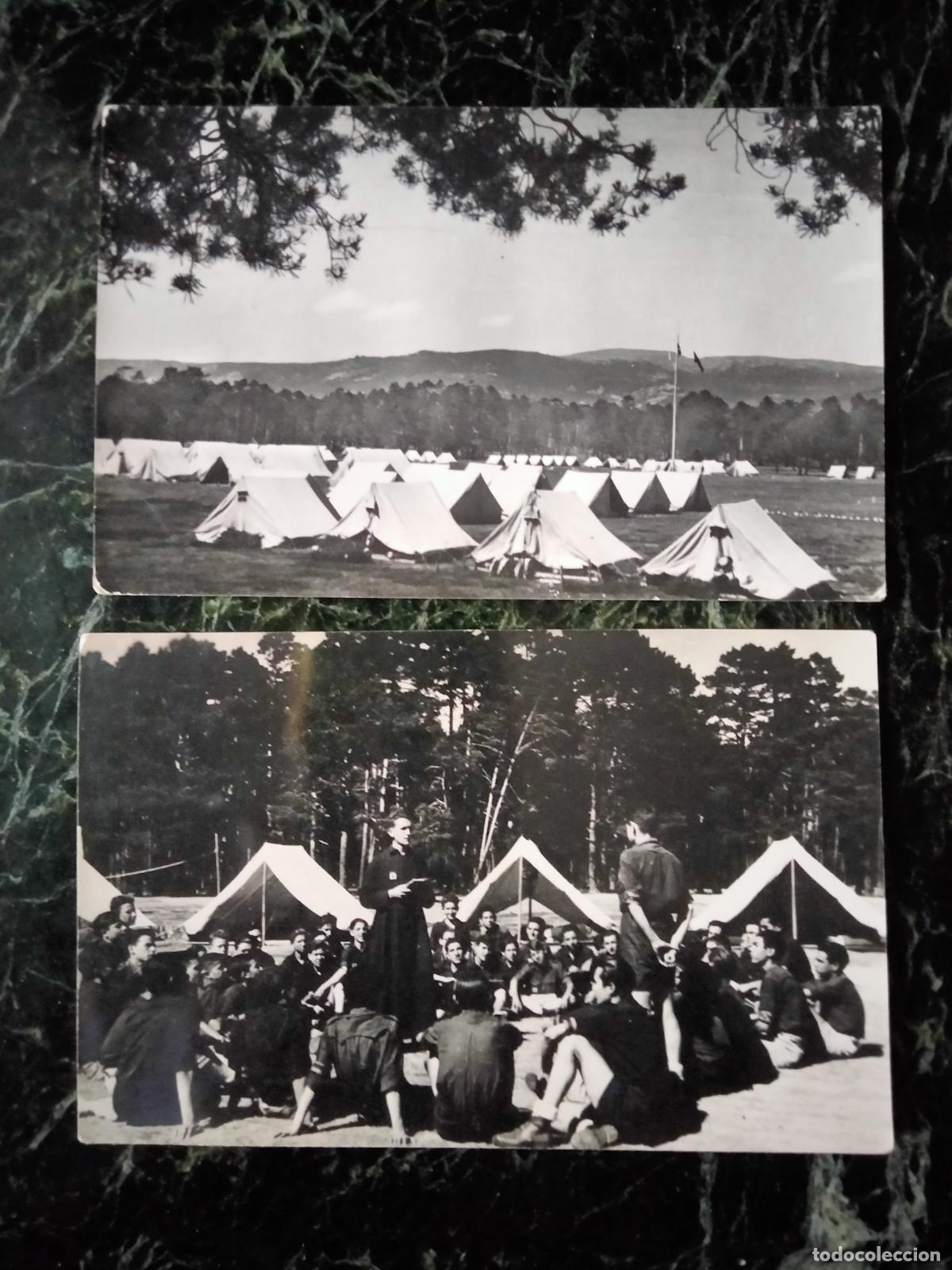 Postales: Dos postales Campamento Nacional Francisco Franco. - Foto 1