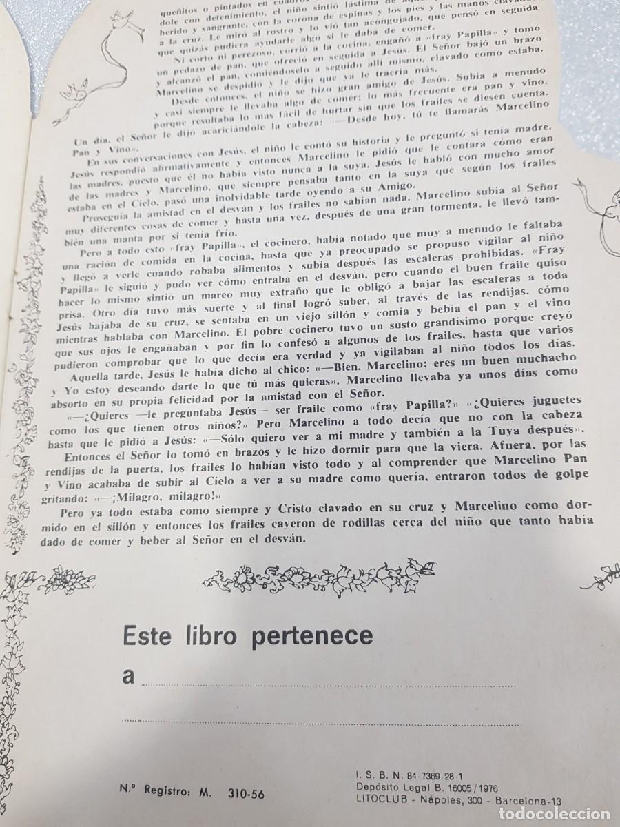 Postales: Libro troquelado Marcelino pan y vino Ediciones Raylu Barcelona - Foto 5