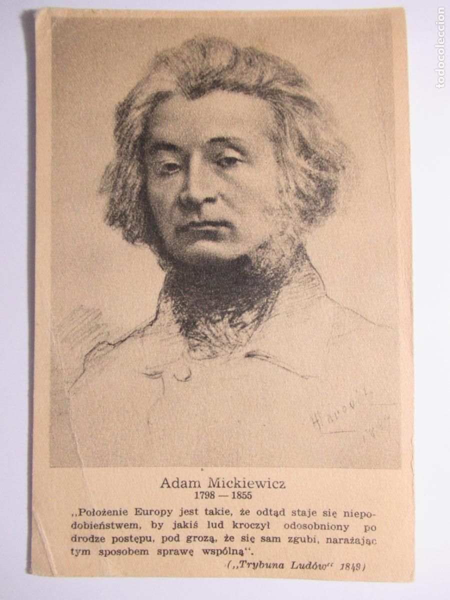Postales: Adam Mickiewicz 1798 - 1855 - Foto 1