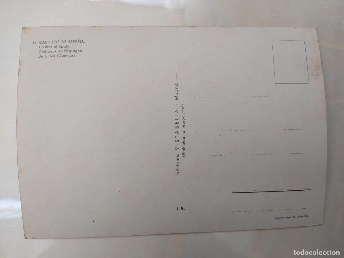 Postales: POSTAL SIN ESCRIBIR CASTILLOS DE ESPA&Ntilde;A DE UCLES CUENCA - Foto 2