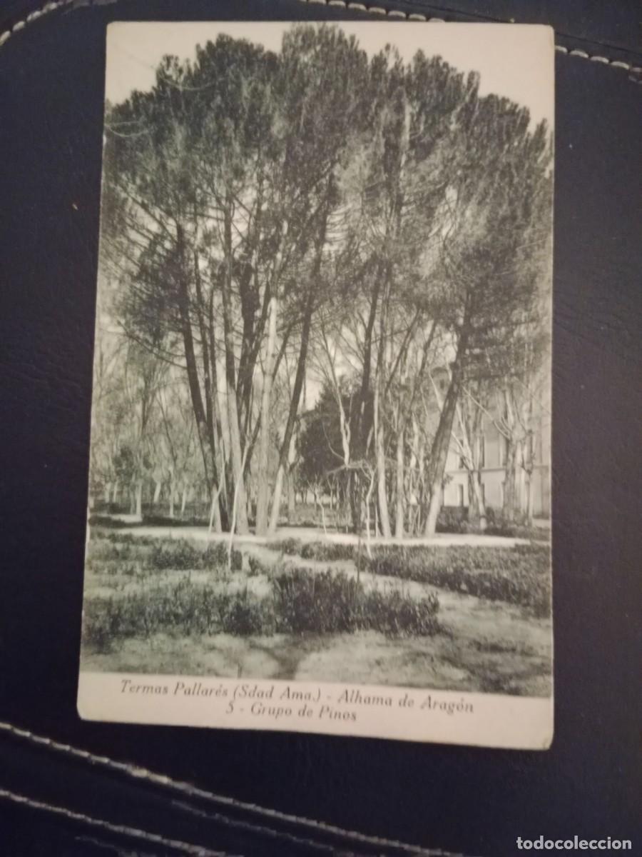 Postales: ANTIGUA TARJETA POSTAL - TERMAS PALLARES ALHAMA DE ARAGON - GRUPO DE PINOS