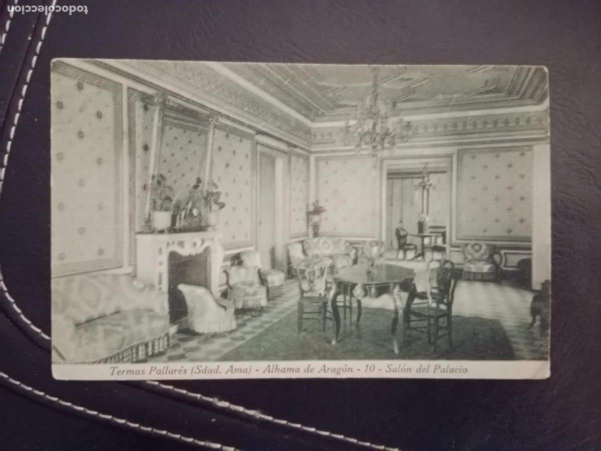 Postales: ANTIGUA TARJETA POSTAL - TERMAS PALLARES ALHAMA DE ARAGON - SALON DEL PALACIO