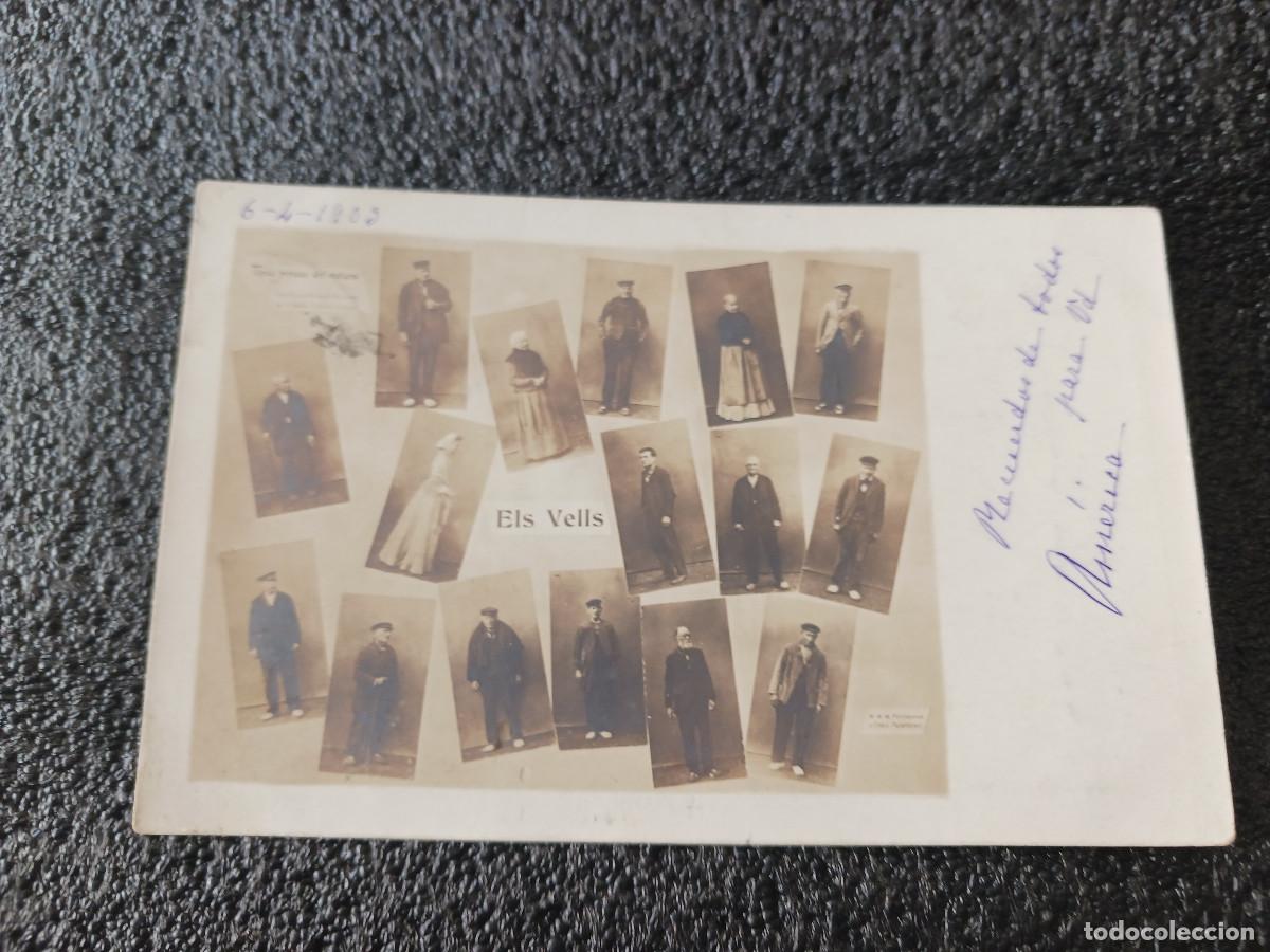 Postales: carta postal, els vells de ignasi iglesias, fotos de enric puigferrant, circulada 1903