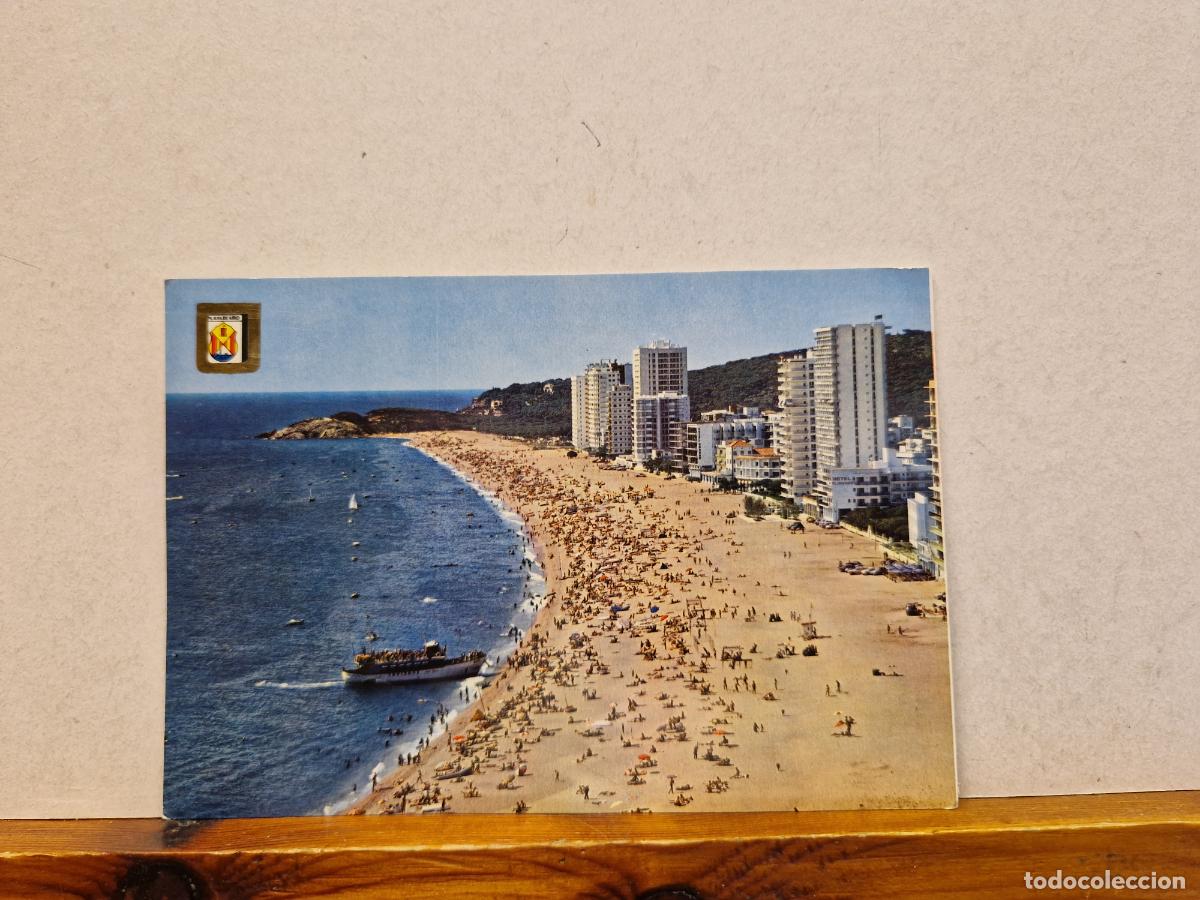 Postales: BONITA POSTAL CIRCULADA. PLAYA DE ARO. COSTA BRAVA - Foto 1