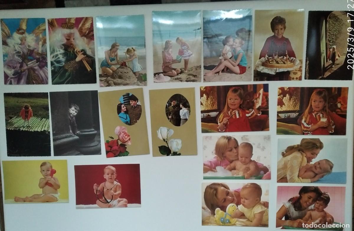Postales: LOTE DE 19 POSTALES DE LOS A&Ntilde;OS 70 - Foto 1