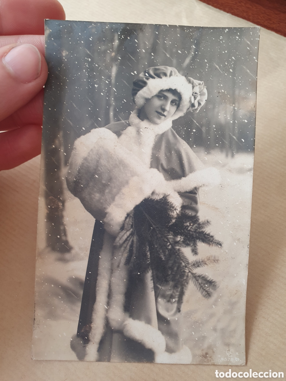 Postcards: Antigua postal mujer Navidad 1916. (L107)
